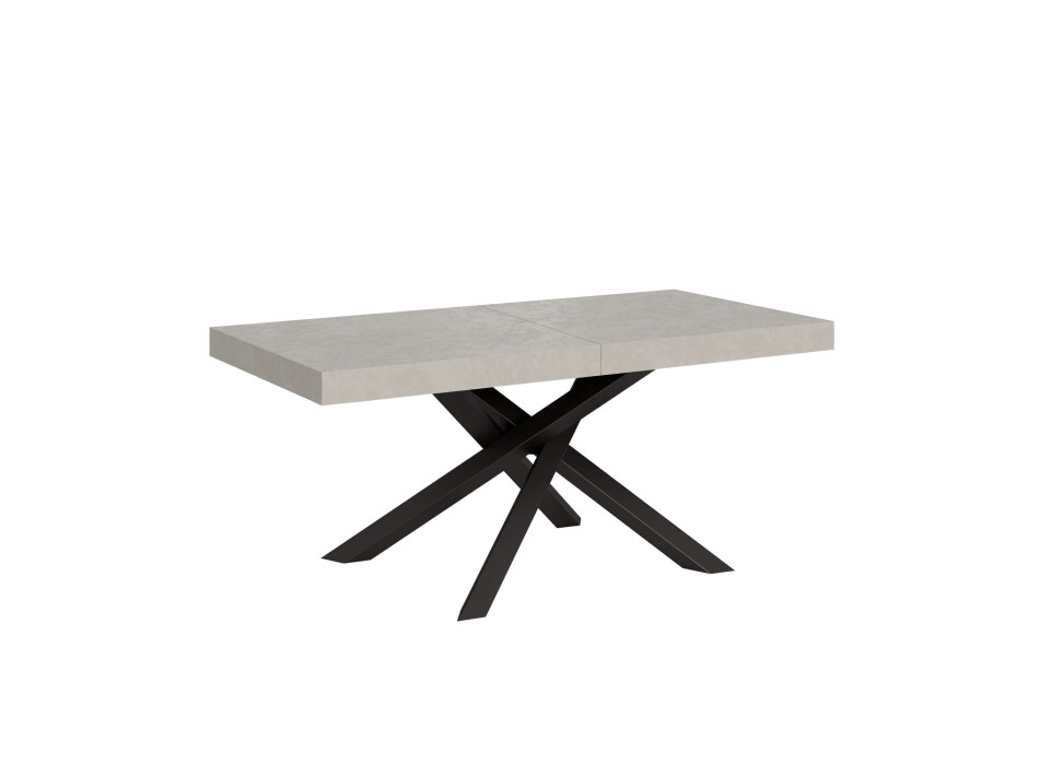 Volantis table anthracite legs P.90 - Extendable table 200/304x90 cm Volantis cashmere anthracite legs