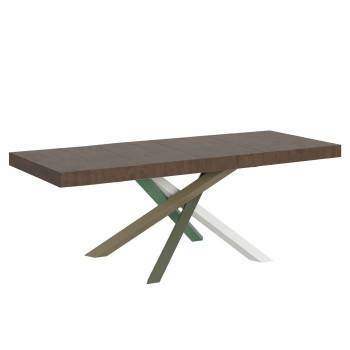 Volantis Premium Color 4/A table P.90 - Extendable table 160/264x90 cm Volantis Premium white ash multicolored legs 4/A