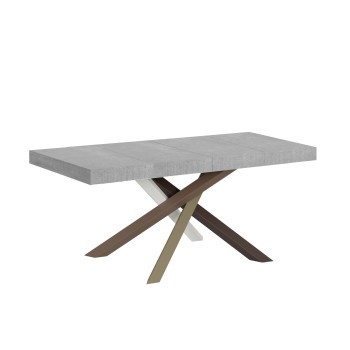 Volantis Premium Color 4/C table P.90 - Extendable table 130/234x90 cm Volantis Premium white ash multicolored legs 4/C