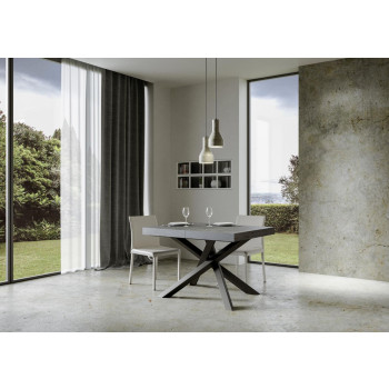 Volantis Premium table anthracite legs P.90 - Extendable table 130/234x90 cm Volantis Premium white ash anthracite legs