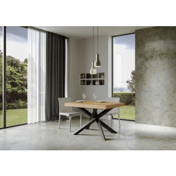 Volantis Premium table anthracite legs P.90 - Extendable table 130/234x90 cm Volantis Premium white ash anthracite legs