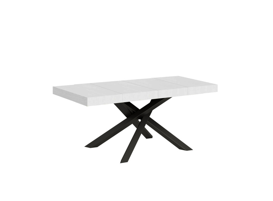 Volantis Premium table anthracite legs P.90 - Extendable table 130/234x90 cm Volantis Premium white ash anthracite legs