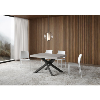 Volantis Premium table anthracite legs P.90 - Extendable table 140/244x90 cm Volantis Premium white ash anthracite legs
