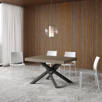 Volantis Premium table anthracite legs P.90 - Extendable table 140/400x90 cm Volantis Premium white ash anthracite legs