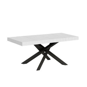 Volantis Premium table anthracite legs P.90 - Extendable table 140/400x90 cm Volantis Premium white ash anthracite legs