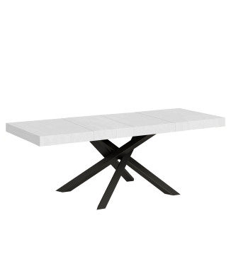 Volantis Premium table anthracite legs P.90 - Extendable table 160/264x90 cm Volantis Premium white ash anthracite legs