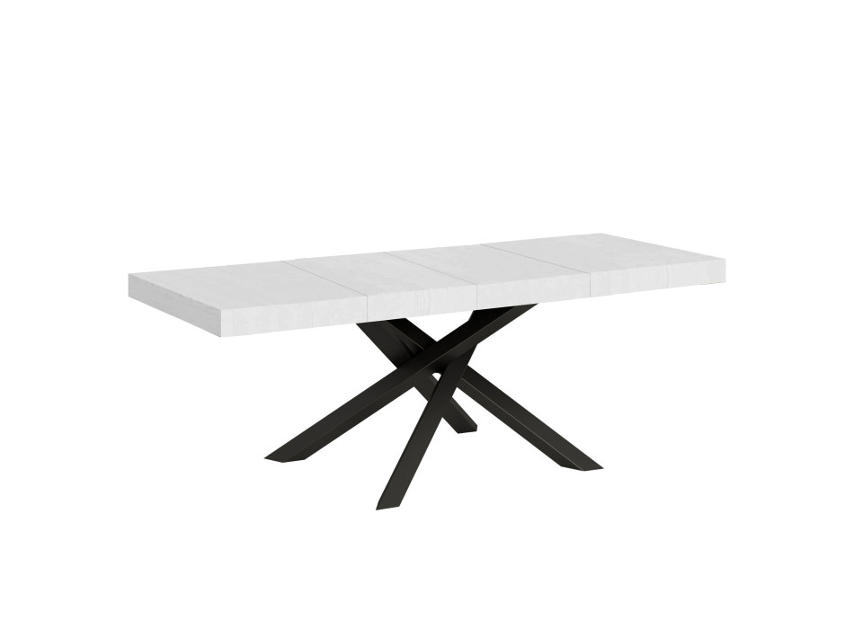Volantis Premium table anthracite legs P.90 - Extendable table 160/420x90 cm Volantis Premium white ash anthracite legs
