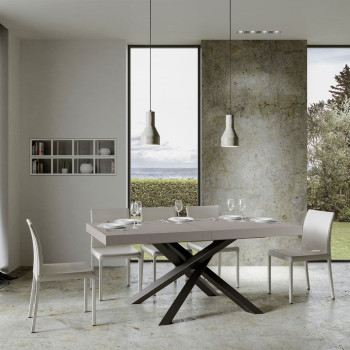 Volantis Premium table anthracite legs P.90 - Extendable table 180/284x90 cm Volantis Premium white ash anthracite legs