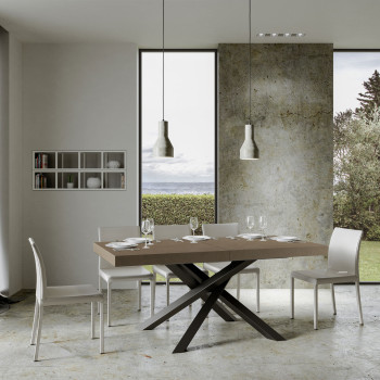 Volantis Premium table anthracite legs P.90 - Extendable table 180/284x90 cm Volantis Premium white ash anthracite legs