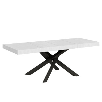 Volantis Premium table anthracite legs P.90 - Extendable table 180/440x90 cm Volantis Premium white ash anthracite legs