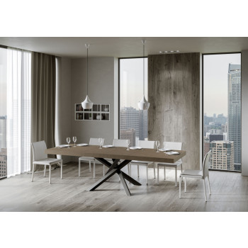 Volantis Premium table anthracite legs P.90 - Extendable table 200/304x90 cm Volantis Premium white ash anthracite legs