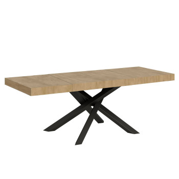 Volantis Premium table anthracite legs P.90 - Extendable table 200/304x90 cm Volantis Premium white ash anthracite legs