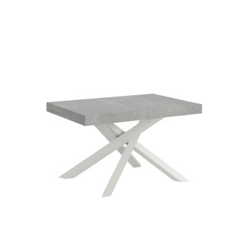 Volantis Premium table with white legs D.90 - Extendable table 140/400x90 cm Volantis Premium white ash with white legs