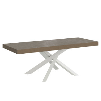 Volantis Premium table with white legs D.90 - Extendable table 180/284x90 cm Volantis Premium white ash with white legs