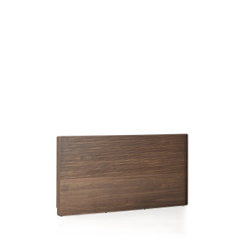 Norlen headboard in walnut veneer with dark finish and LED light for beds up to 180 cm FSC Mix Credit