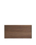Norlen headboard in walnut veneer with dark finish and LED light for beds up to 180 cm FSC Mix Credit