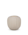 Lumia beige glass vase 27 cm