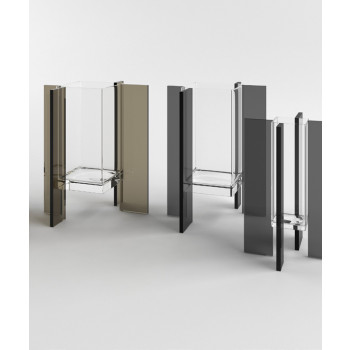 Glass vase FLY SQUARE m ADRIANI & ROSSI