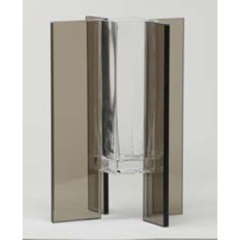 Glass vase FLY SQUARE m ADRIANI & ROSSI