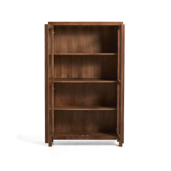 Norani display cabinet in solid wood and acacia veneer 110 x 185 cm
